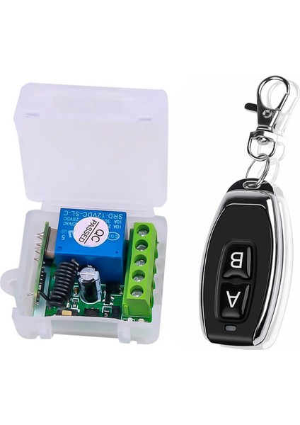 2x Dc 12V Tek Kanallı Röle Modülü Evrensel Kablosuz Anahtar Rf Röle Alıcı + 2 Ch Uzaktan Kumanda (Yurt Dışından) modelleri