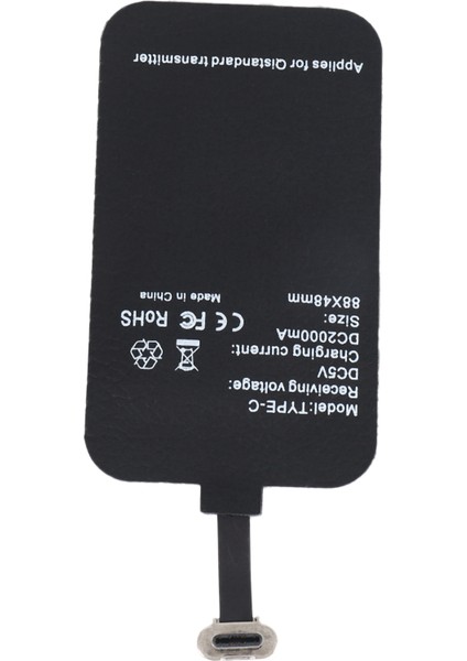 2x 10W Kablosuz Alıcı Tip-C Cep Telefonu Alıcı Yaması Için Uygun 2A Hızlı Şarj Alıcısı (Yurt Dışından) fırsatları