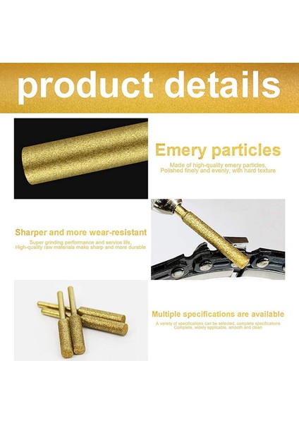 Elektrikli Testere Zincir Bileyici Seti, 20 Adet Titanyum Kaplama Elmas Bileme Tekerlekleri, Yüksek Sertlik 3/16 Inç Dosyalar (Yurt Dışından) modelleri