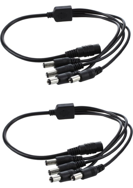 2x 1 Ila 4 Dc Güç 4 Bağlantı Noktalı Splitter Adaptör Adaptör Kablosu Cctv Kamera (Yurt Dışından)