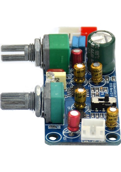 2x Düşük Geçişli Filtre Bas Subwoofer Preamp Amplifikatör Kartı Bas Ses Ayarı ile Tek Güç Dc 9-32 V Preamplifikatör (Yurt Dışından)