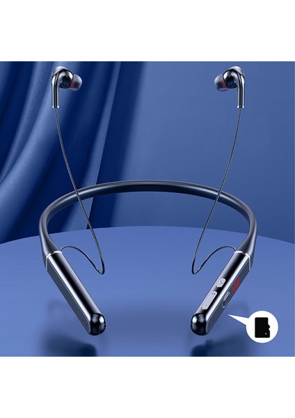 2x S650 100 Saat Bluetooth Kulaklık Stereo Kablosuz Boyun Bandı Gürültü Önleyici Spor Koşu Kulaklık (Yurt Dışından)