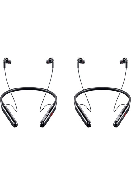 2x S650 100 Saat Bluetooth Kulaklık Stereo Kablosuz Boyun Bandı Gürültü Önleyici Spor Koşu Kulaklık (Yurt Dışından)