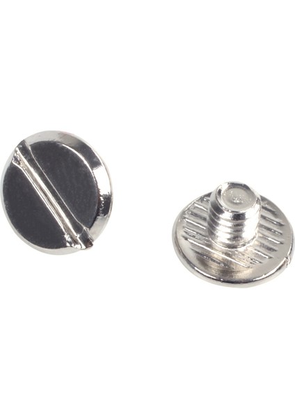 20 Takım Deri Kemer 5 x 6 mm Gümüş Vidalı Bağlama (Yurt Dışından)