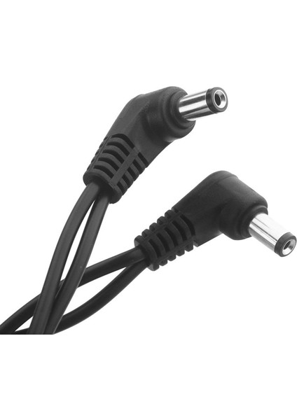 2x 6 Yollu Elektrot Papatya Zinciri Demeti Kablo Bakır Tel Gitar Efektleri Için Güç Kaynağı Adaptörü Splitter Siyah (Yurt Dışından)