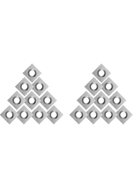 20 Adet Ahşap Karbür Uçlar Kesiciler Ahşap Torna Torna Aracı 11X11X2.0MM-30° Maç Ağaç Torna Takım Seti (Yurt Dışından)