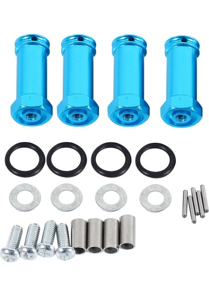 8x Alüminyum 12MM Altıgen Hub 24MM Uzatma Adaptörü Jant Flanşı Genişletici 1/18 A959 Yükseltme Parçaları Rc Araba, Mavi (Yurt Dışından) fiyatları