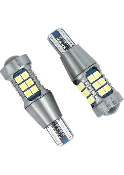 Adet Araba LED Ampul Dönüş Sinyali 3030 27SMD T15 Geri Vites Lambası Çözme Fren Lambası Araba Yedek Ampul Işık Siyah ve Beyaz (Yurt Dışından)