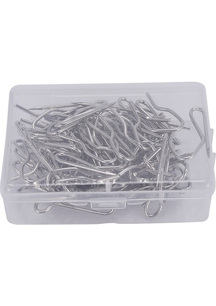 240 Paket Metal Perde Kanca Perdelik Kanca Pimleri Pencere Perdesi, Kapı Perdesi ve Duş Perdesi Için Şeffaf Kutu ile (Yurt Dışından)