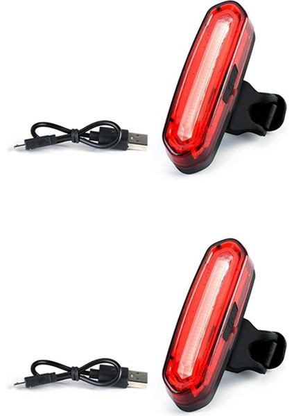 2x Ultra Parlak LED Bisiklet Kuyruk Işığı, USB Şarj Edilebilir Bisiklet Arka Işığı, Ipx6 Su Geçirmez ve Kolay Kurulum Kask Işığı (Yurt Dışından)