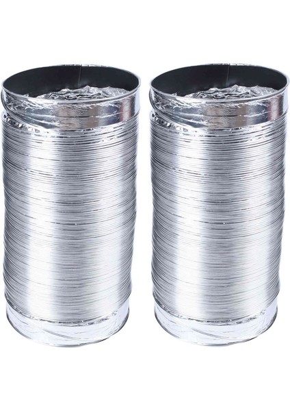 2x3 Metre Uzunluk 100MM/4 Inç Hava Sistemi Esnek Alüminyum Egzoz Kanalı Boru Havalandırma Borusu Hortumu (Yurt Dışından)