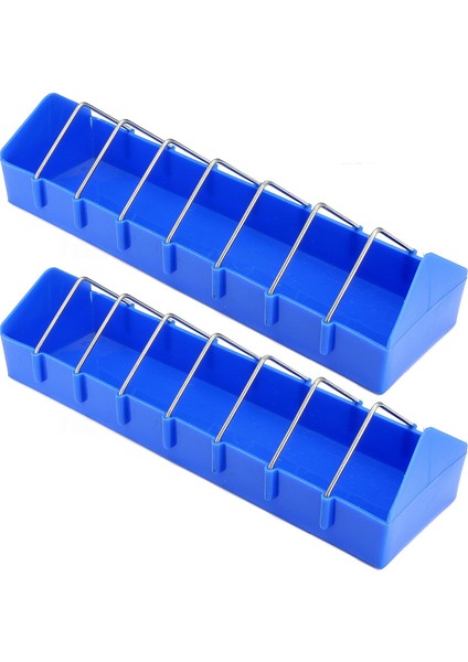 2x 16 Inç Kuş Kafesi Besleyici Bardak Evcil Hayvan Güvercin Gıda Kümes Hayvanları Malzemeleri Depolama Besleme (Yurt Dışından)