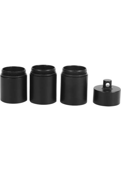 3x Taşınabilir Hap Kutuları, Seyahat Için Çanta Için Metal Cep Hap Kutuları Anahtarlık, 3 Bölme Günlük Hap Kabı Tutucu (Yurt Dışından)