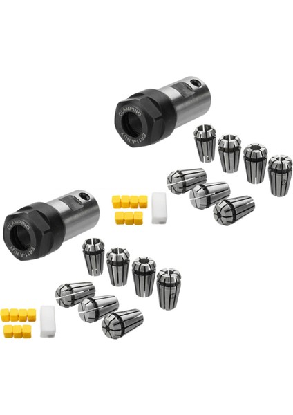 14 Adet ER11 1-7mm Yaylı Pensler ER11A 5mm Motor Mili Tutucu Uzatma Çubuğu (Yurt Dışından)