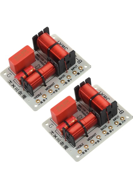 2x Profesyonel 150W Çoklu Hoparlör Ses Frekans Bölücü 3 Yollu Geçiş Filtreleri Akustik Bileşenler (Yurt Dışından) fiyatları