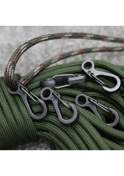 20 Adet/grup Mini Bahar Sırt Çantası Klipsler Tırmanma Karabinalar Anahtarlık Kamp Şişe Kanca Paracord Survival Dişli (Yurt Dışından) fiyatları