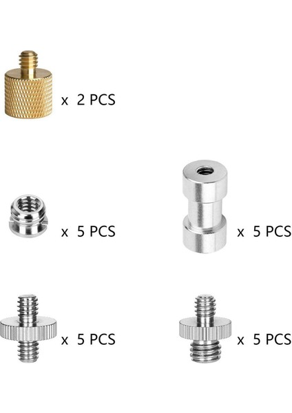 44 Pack Kamera Vidası Adaptörü 1/4 Ila 1/4 Vida 1/4 Ila 3/8 Tripod Vida Adaptörü Dönüştürücü Pirinç Vida Adaptörü Tıkaç Vida (Yurt Dışından) fırsatları