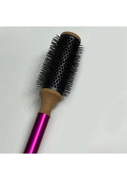 2x Yuvarlak Tarak Saç Şekillendirici Saç Fırçası Tarak Kıvırcık Saç Yuvarlak Namlu Saç Tarak Salon Şekillendirici Aracı Metal Kolu (Yurt Dışından)