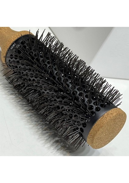 2x Yuvarlak Tarak Saç Şekillendirici Saç Fırçası Tarak Kıvırcık Saç Yuvarlak Namlu Saç Tarak Salon Şekillendirici Aracı Metal Kolu (Yurt Dışından)