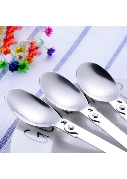 2x Katlanır Küçük Kaşık Katlanır Yemek Kaşığı Taşınabilir Sofra Açık Kamp Sofra Paslanmaz Çelik (Yurt Dışından) fırsatları