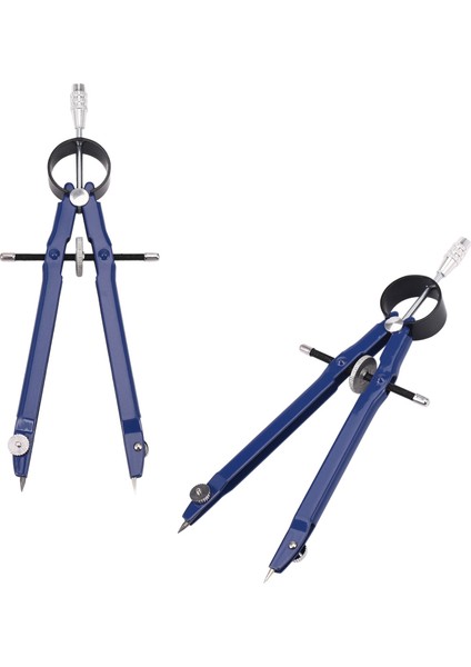 4 Paket Çizim Pusula Kilitli Matematik Yay Pusula Çizim Metal Pusula Tekerlekli Geometri Pusula Yay Bölücü Pusula (Yurt Dışından)