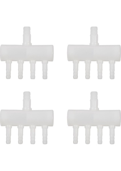 4x Plastik 4 Yollu Akvaryum Oksijen Tüpü Bağlantı Parçası Manifoldu Musluk Vanası (Yurt Dışından)