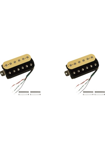 2x Elektro Gitar Humbucker Manyetikler Köprü Alnico V Pikap (+ Siyah) (Yurt Dışından)