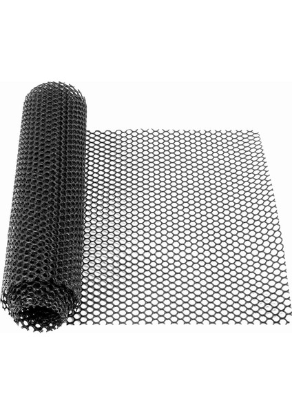 15.7 Inç x 10FT Plastik Tavuk Çit Örgüsü, Bahçecilik Için Altıgen Çit Teli, Kümes Hayvanları, Tavuk Tel Çerçeve Siyah (Yurt Dışından)