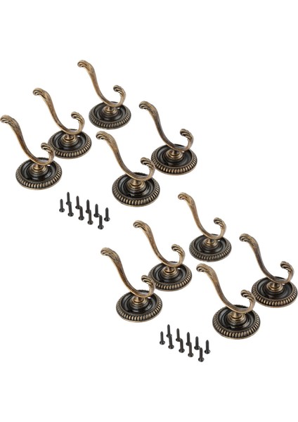 10 Adet Antika Kapı Askı Kancaları Vintage Banyo Duvar Askı Şapka Çanta Anahtarlık Çinko Alaşım Kanca (Yurt Dışından) fiyatları