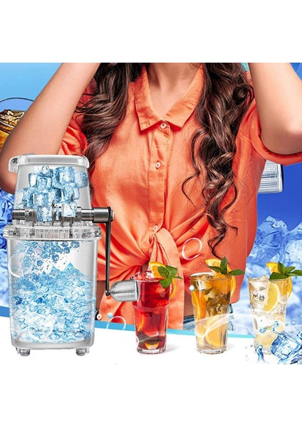 Buz Kırıcı Manuel Buz Kırma MAKINESI1.25L Buz Öğütücü Buz Küpü Içecekler Kıyıcı, Ev Ihtiyaçları, Yaz Ihtiyacı (Yurt Dışından)