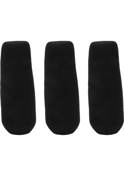 3x 12CM Mikrofon Miniphone Köpük Sünger Ön Cam Kapağı Miniphone Için Siyah (Yurt Dışından)