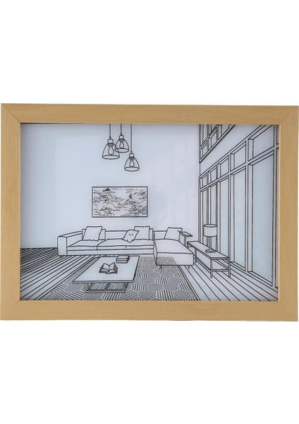 Işık Boyama LED Gece Lambası Başucu Lambası Atmosfer Masa Lambası Duvar Dekor Yatak Odası Ev Dekorasyon Hediye, 32X22 cm (Yurt Dışından)
