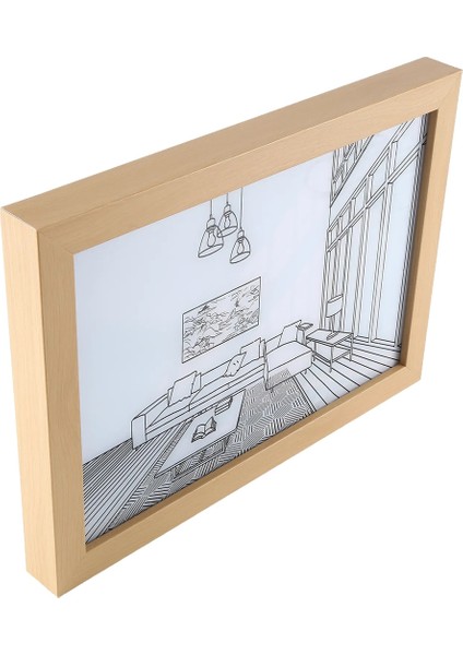 Işık Boyama LED Gece Lambası Başucu Lambası Atmosfer Masa Lambası Duvar Dekor Yatak Odası Ev Dekorasyon Hediye, 32X22 cm (Yurt Dışından)