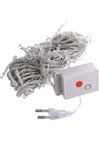 Noel Partisi, Cadılar Bayramı, Ev, Bahçe, Şenlikli Partiler, Iç / Dış Mekan Dekorasyonu (Kırmızı) Için 220-250V 100 10M LED Dize Işık (Yurt Dışından)