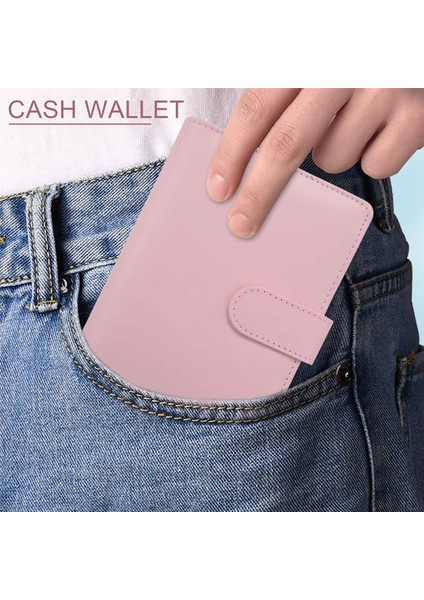 A6 Bağlayıcı Planlayıcısı Pembe Defter Bağlayıcı ve 12 Parça 6 Delikli Bağlayıcı Fermuar Klasörü, Bağlayıcı Cepler Nakit Zarf Cüzdan (Yurt Dışından)