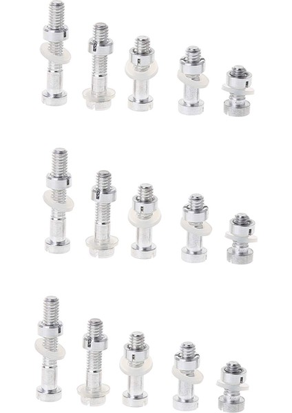 20 Adet M2.5 Vida Cıvata Somun Yıkayıcılar Seti Pikap Headshell Stylus Montaj Vinil Lp Plak Çalar (Yurt Dışından)