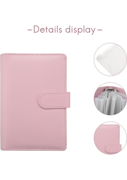 A6 Bağlayıcı Planlayıcısı Pembe Defter Bağlayıcı ve 12 Parça 6 Delikli Bağlayıcı Fermuar Klasörü, Bağlayıcı Cepler Nakit Zarf Cüzdan (Yurt Dışından) fırsatları