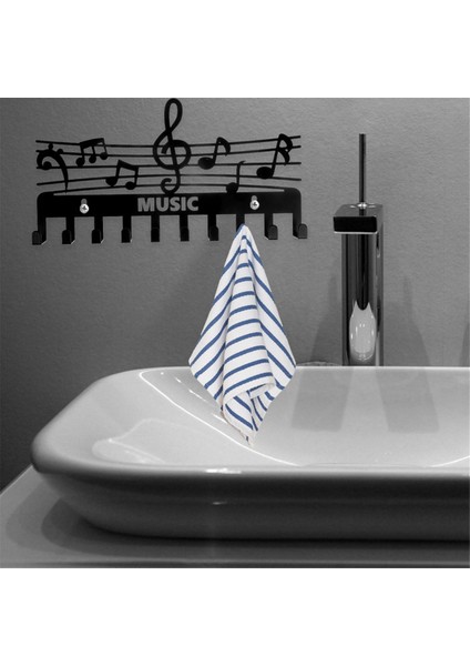 Anahtarlık Duvara Monte Kanca Raf Kanca Ray Müzik Notu Şekli Vintage Ceket Kancaları Ceket Şapka Havlu Askısı Çanta (Yurt Dışından) fiyatları