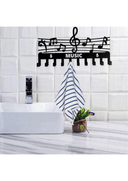 Anahtarlık Duvara Monte Kanca Raf Kanca Ray Müzik Notu Şekli Vintage Ceket Kancaları Ceket Şapka Havlu Askısı Çanta (Yurt Dışından) modelleri