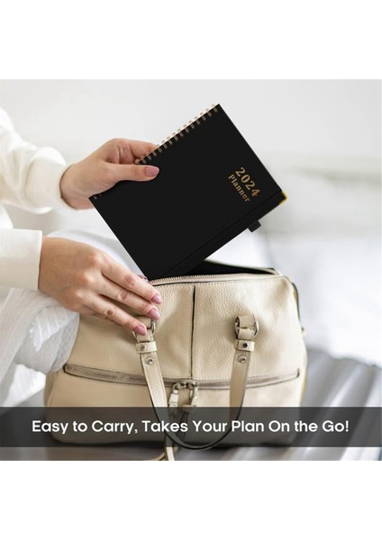 2024 Planlayıcı - Haftalık ve Aylık Planlayıcı Spiral Ciltli, Ocak 2024 - Aralık 2024, A5 (6,7 x 8,6 Inç), Sekmeli Planlayıcı, C (Yurt Dışından) modelleri