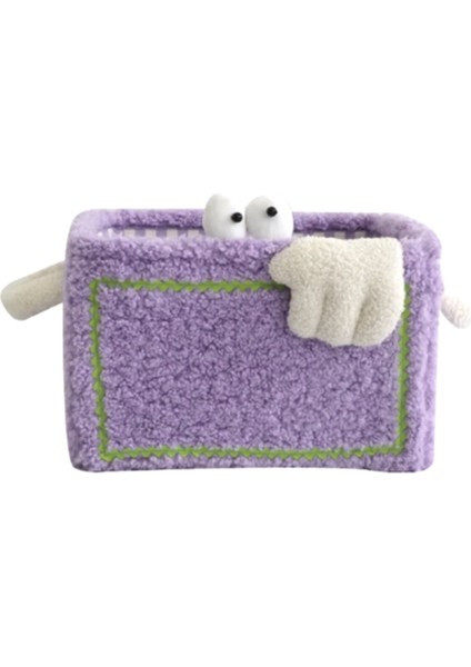 Küçük Depolama Sepeti Katlanabilir Ev Ins Niş Tasarım Depolama Oyuncaklar Aperatifler Kozmetik Hediyeler Düzenleme Mor (Yurt Dışından)