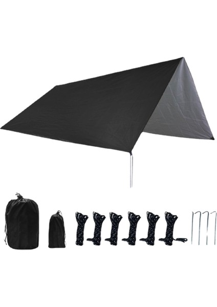 Hamak Kamp/çadır Tarp Seti - Kamp Için Yağmur Tentesi Ev/kamp Dış Mekan Için Hamak Yağmur ve Güneş Gölge Su Geçirmez (Yurt Dışından)