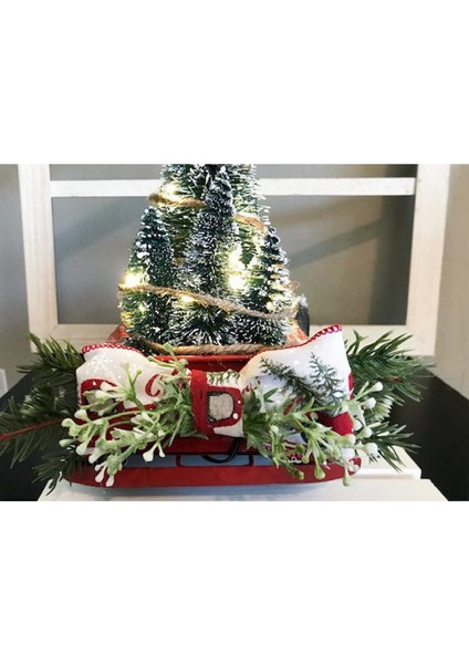 Noel Kırmızı Kamyon Dekoru, Çiftlik Evi Reçine Kamyon Ekici Mini Noel Ağacı ile Işıklı Kırmızı Kamyon (Yurt Dışından) fırsatları