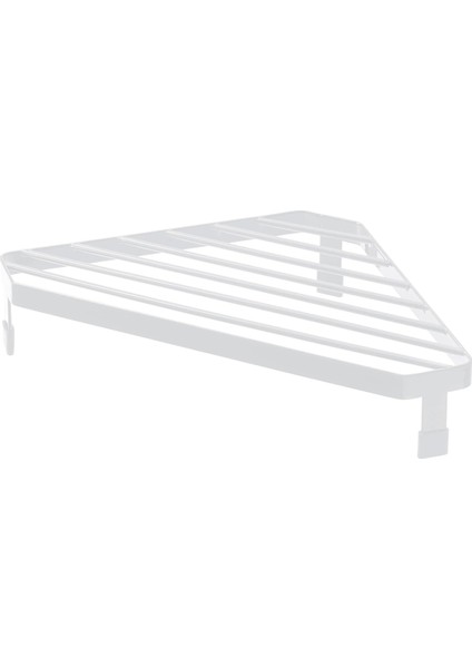 Lavabo Bulaşık Damlalıklı Kaplamalı Çelik Mutfak Sünger Tutucu Aracı Köşe Lavabo Sünger Süzgeç Beyaz (Yurt Dışından)