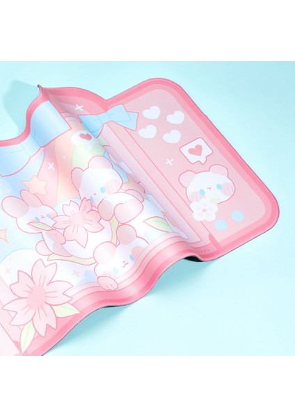 Pembe Mouse Pad Büyük Oyun Mouse Pad, Su Geçirmez Kolay Temizlenebilir, Ofis Oyunları Için Tabansız Uzun Ofis Masa Mat (Yurt Dışından)