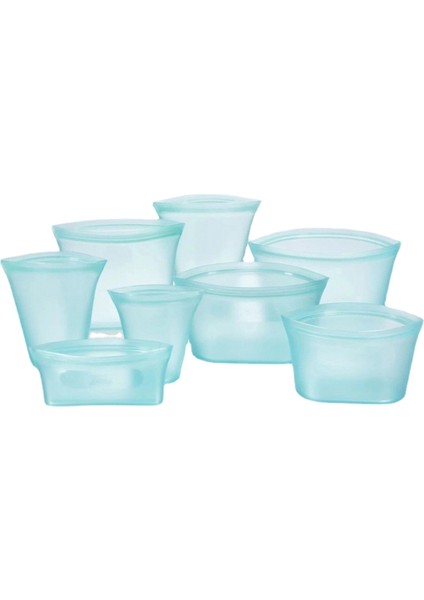 Silikon Gıda Fermuarlı Çantalar - Saklama Çantaları Sebze Mühürlü Çanta Sızdırmaz Gıda Depolama Fermuar Kapatma Kilitli Çanta Depolama (Yurt Dışından)