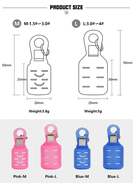 9 Adet Kalamar Jig Kanca Kapağı Balıkçılık Kancalar Kapak Şemsiye Kanca Kapakları Koruyucu Balıkçılık Jigs Cazibesi Güvenlik Kapakları Pembe-M (Yurt Dışından) fırsatları