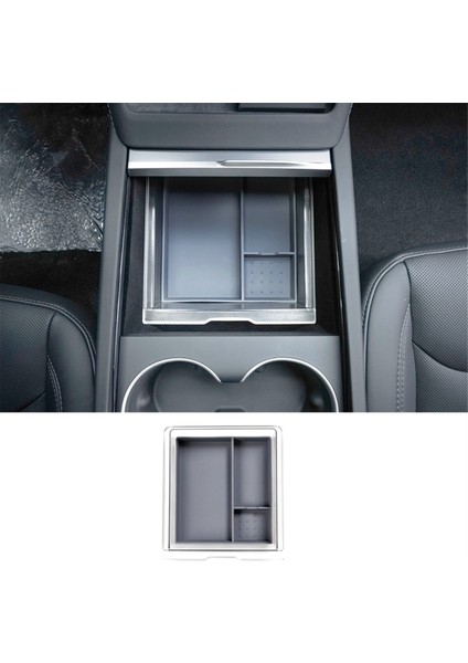 Model 3 2024 Için Orta Konsol Düzenleyici Saklama Kutusu Iç Aksesuarları - Smooth Slide Teknolojisine Sahip (Yurt Dışından) fiyatları