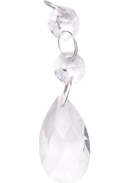 20 Adet Avize Kristalleri, Temizle Gözyaşı Kristal Avize Kolye Parçaları Boncuk, Avizeler Için Asılı Kristaller (38MM, Şeffaf) (Yurt Dışından)