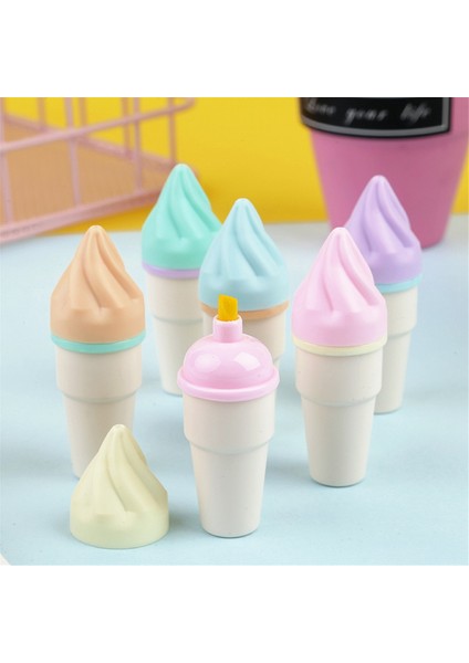 Sevimli Dondurma Külahı Işaretleyiciler ve Fosforlu Kalem Seti, Çok Renkli Kalemler (Yurt Dışından) fiyatları